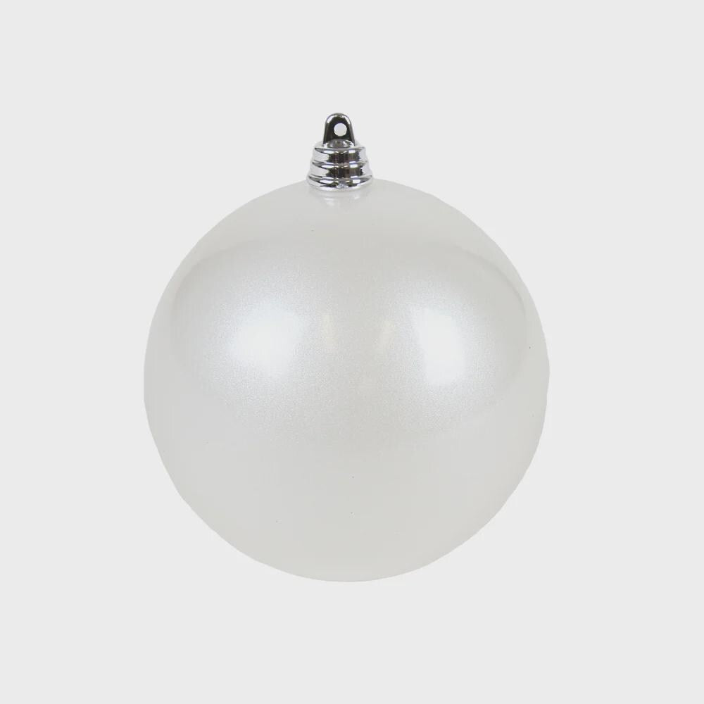 Farrisilk Candy Apple Ornaments, Set of Four 4-Inch White Christmas Decor