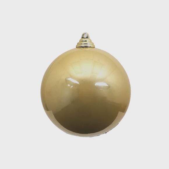 Farrisilk Gold Candy Apple Ornaments, Set of Four 5-Inch Shatterproof