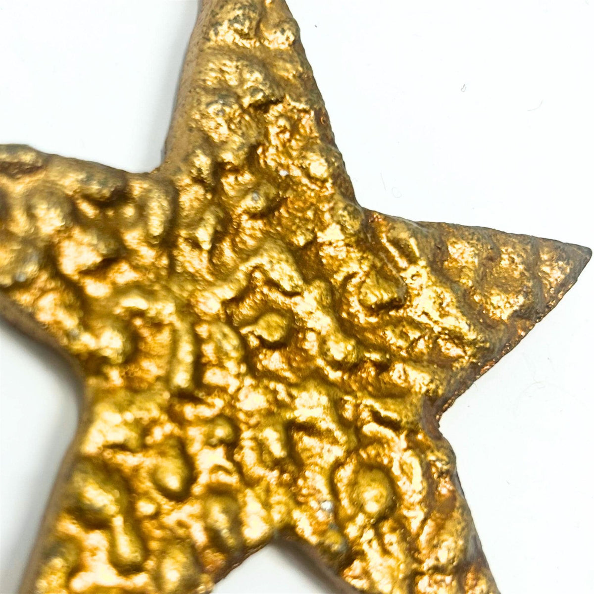 Gold Metal Star Ornament: 6-Inch Ornate Christmas Tree, Wreath, Garland Decor