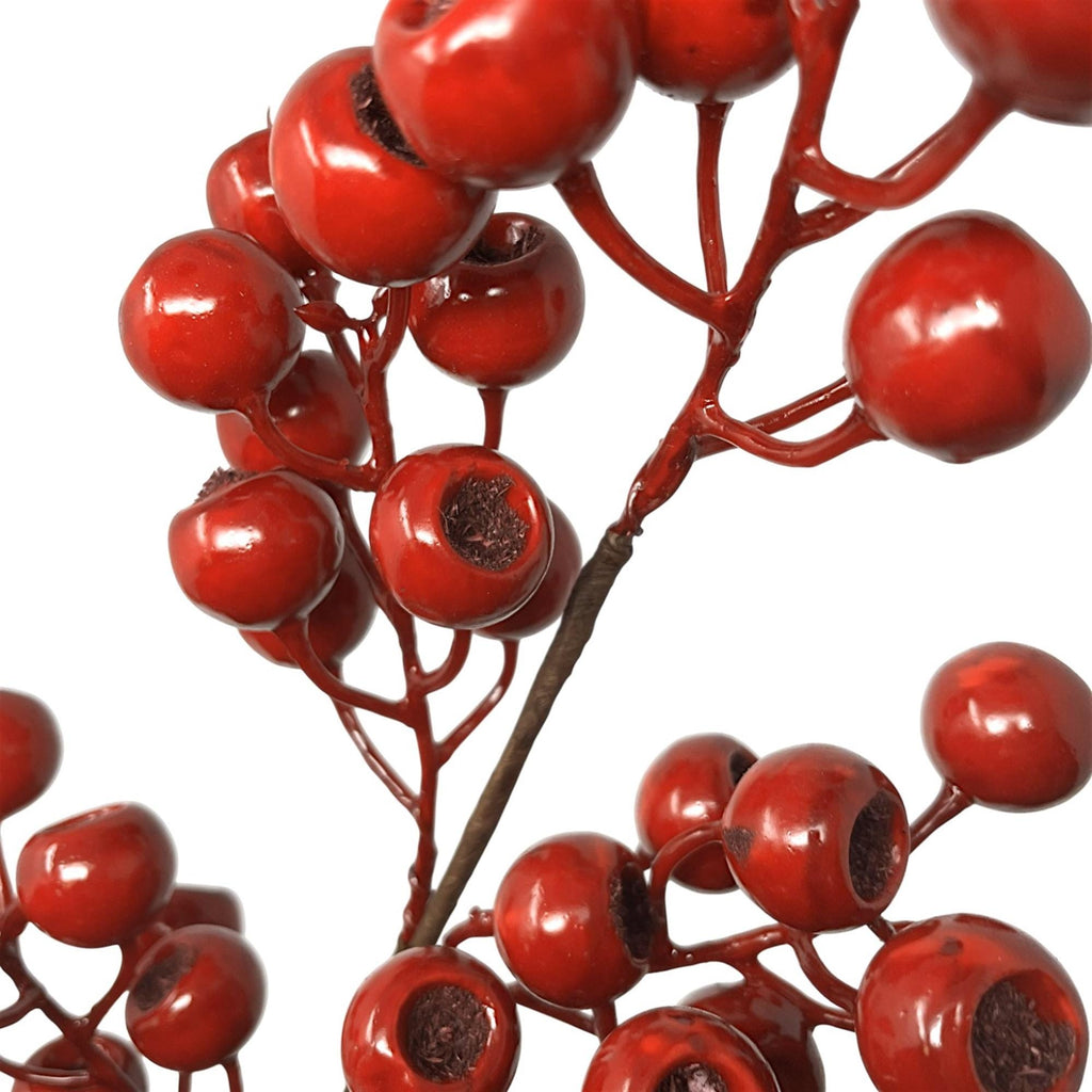 Grand Pod Berry Spray, 24-Inch Red Artificial Christmas Tree Decor